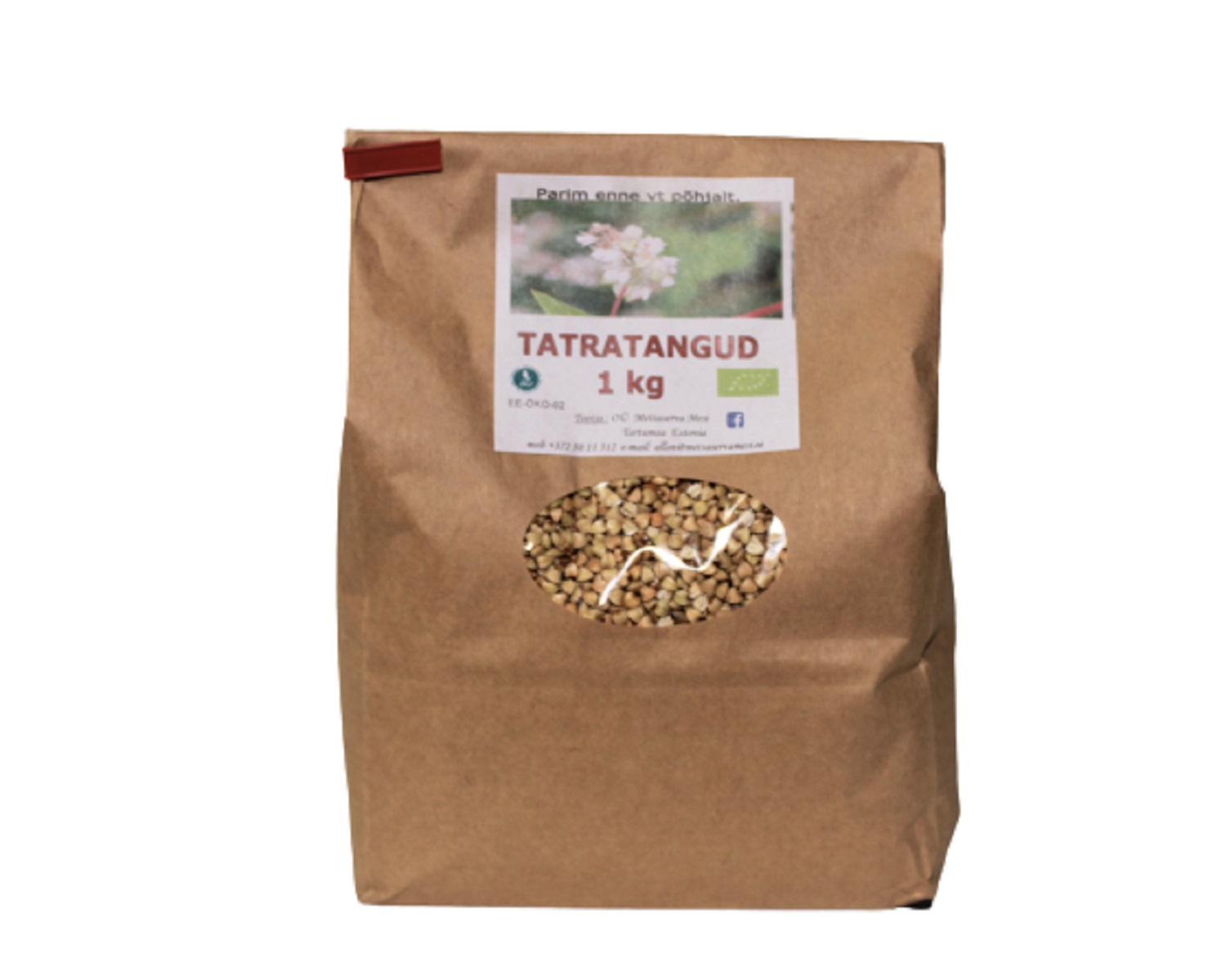 Organic raw buckwheat groats 1 kg